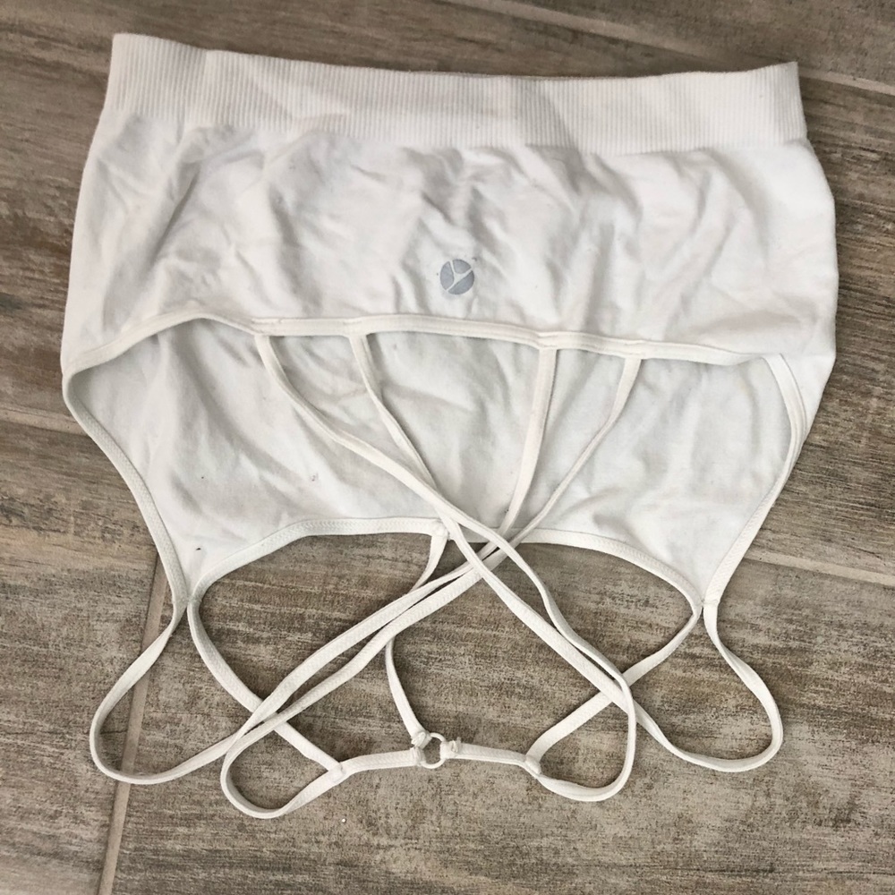 White sports bra